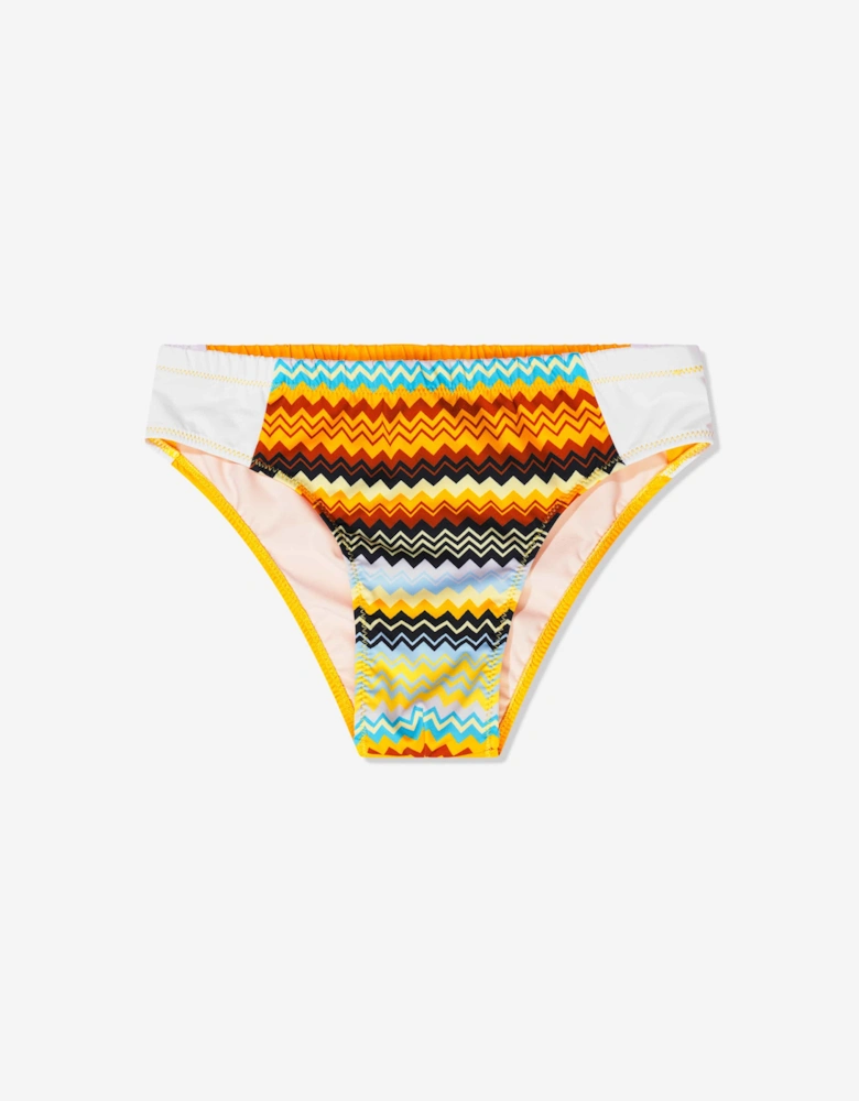 Boys Logo Swimming Briefs in Multicolor