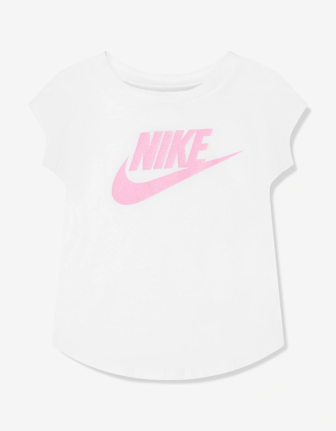 Girl's Nike Girls Futura T-Shirt in White - Size: 6 years/7 years
