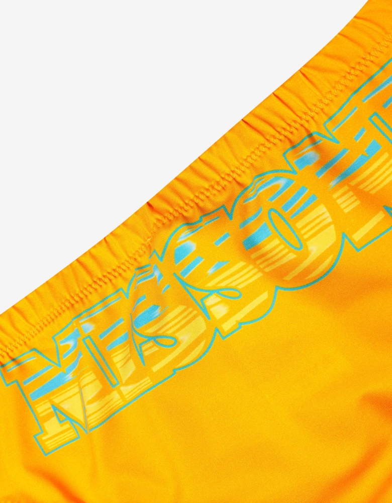 Boys Logo Swimming Briefs in Multicolor