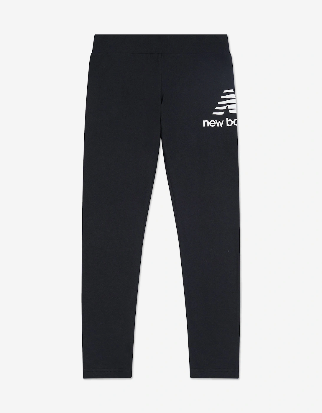 Girls Stacked Logo Leggings in Black