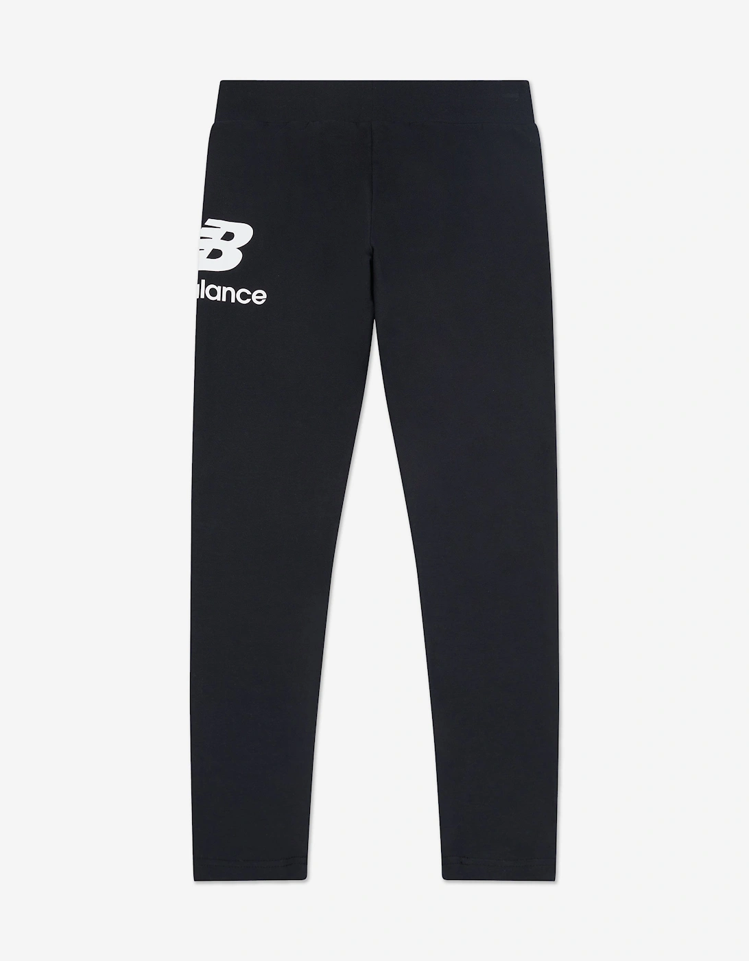 Girls Stacked Logo Leggings in Black