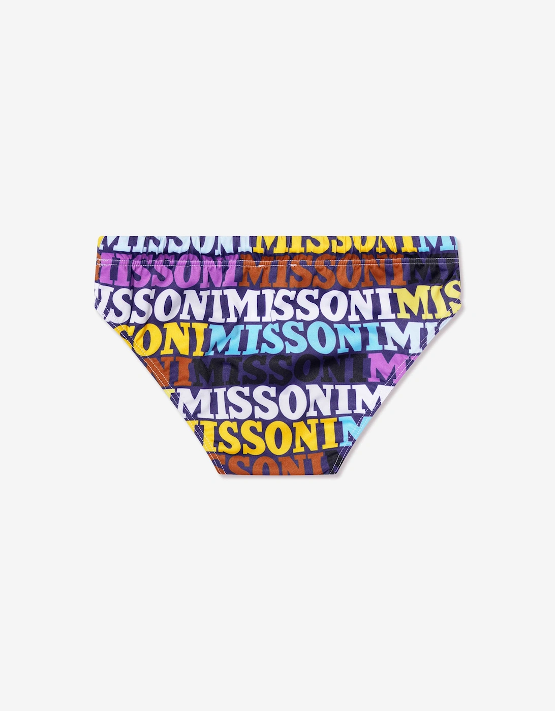 Boys Logo Swimming Briefs in Multicolor