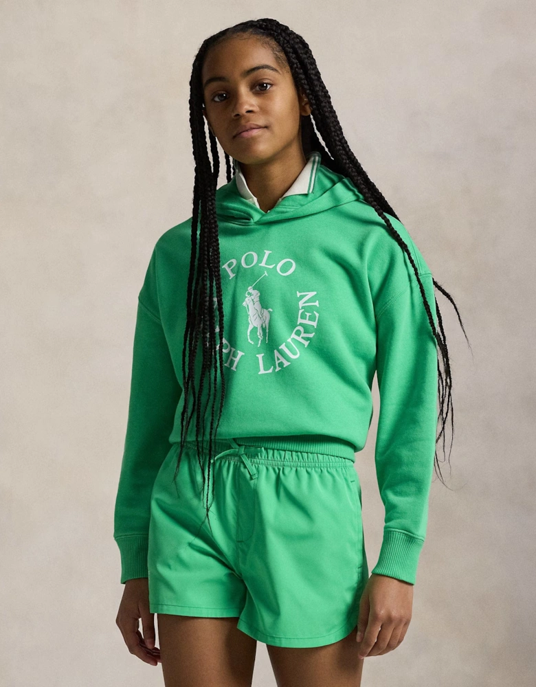 Girls Bubble Hoodie in Green