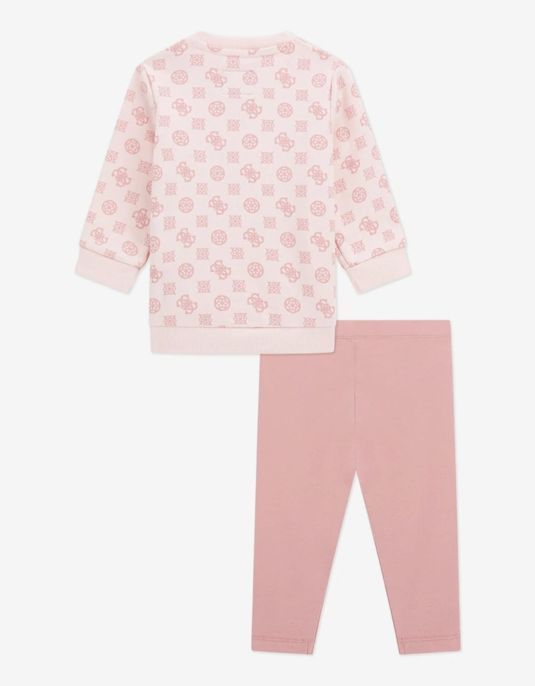 Baby Girls Leggings Set in Pink