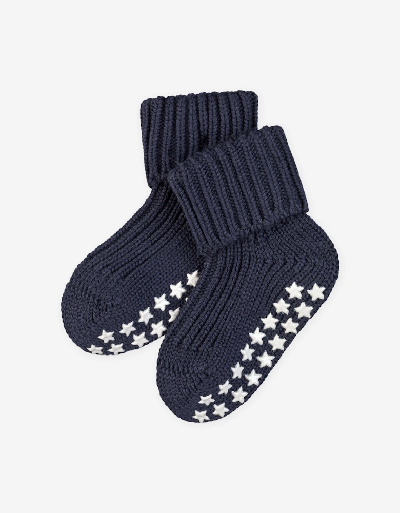 Baby Cotton Catspads House Socks in Navy