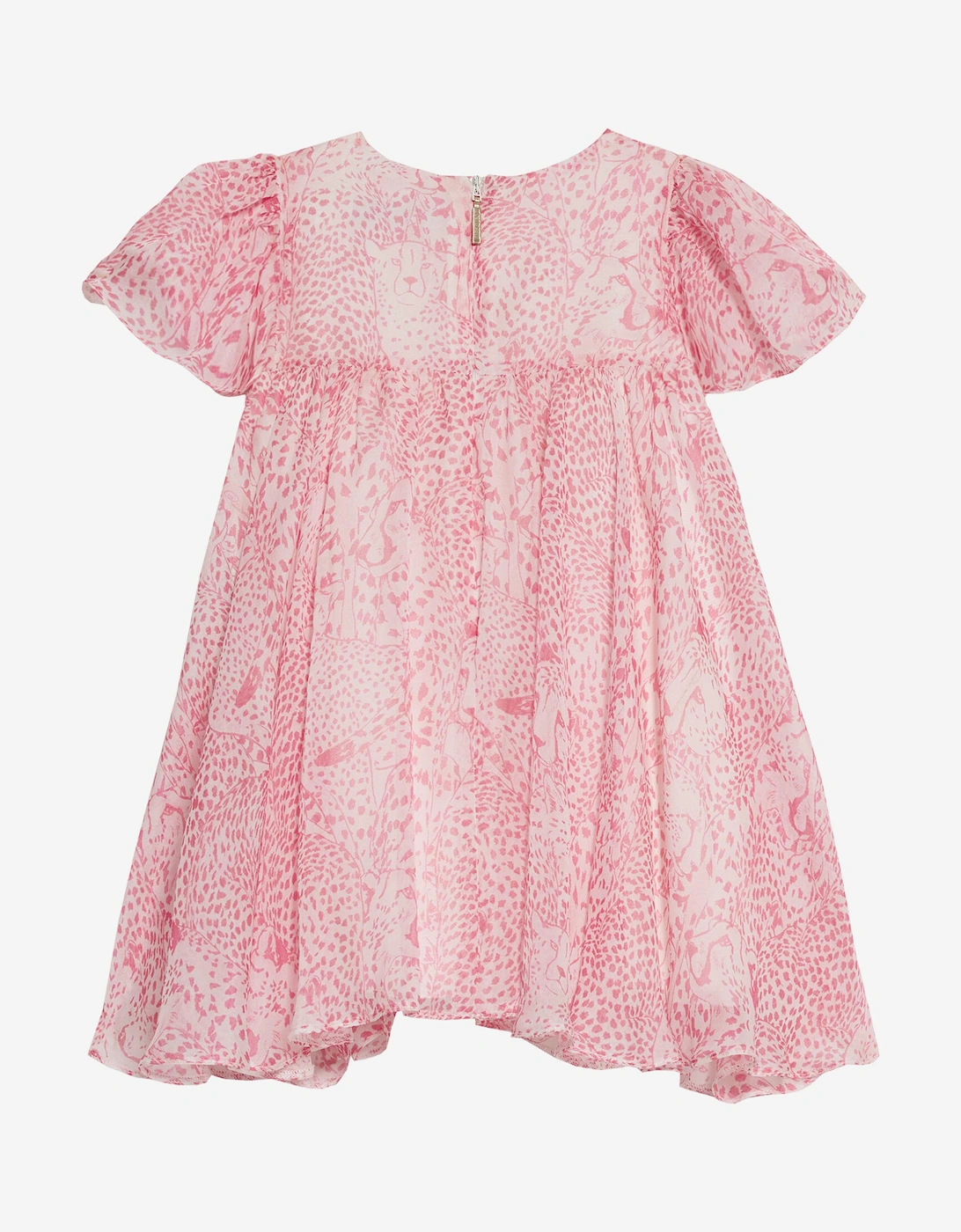 Baby Girls Silk Dress in Pink