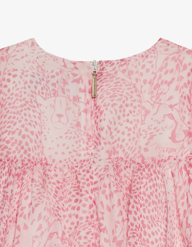 Baby Girls Silk Dress in Pink