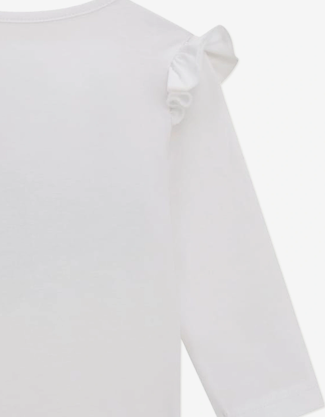 Baby Girls Long Sleeve T-Shirt in White