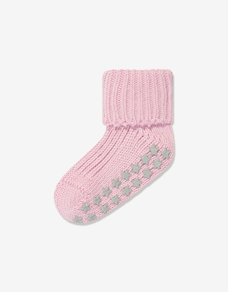 Baby Girls Cotton Catspads House Socks in Pink