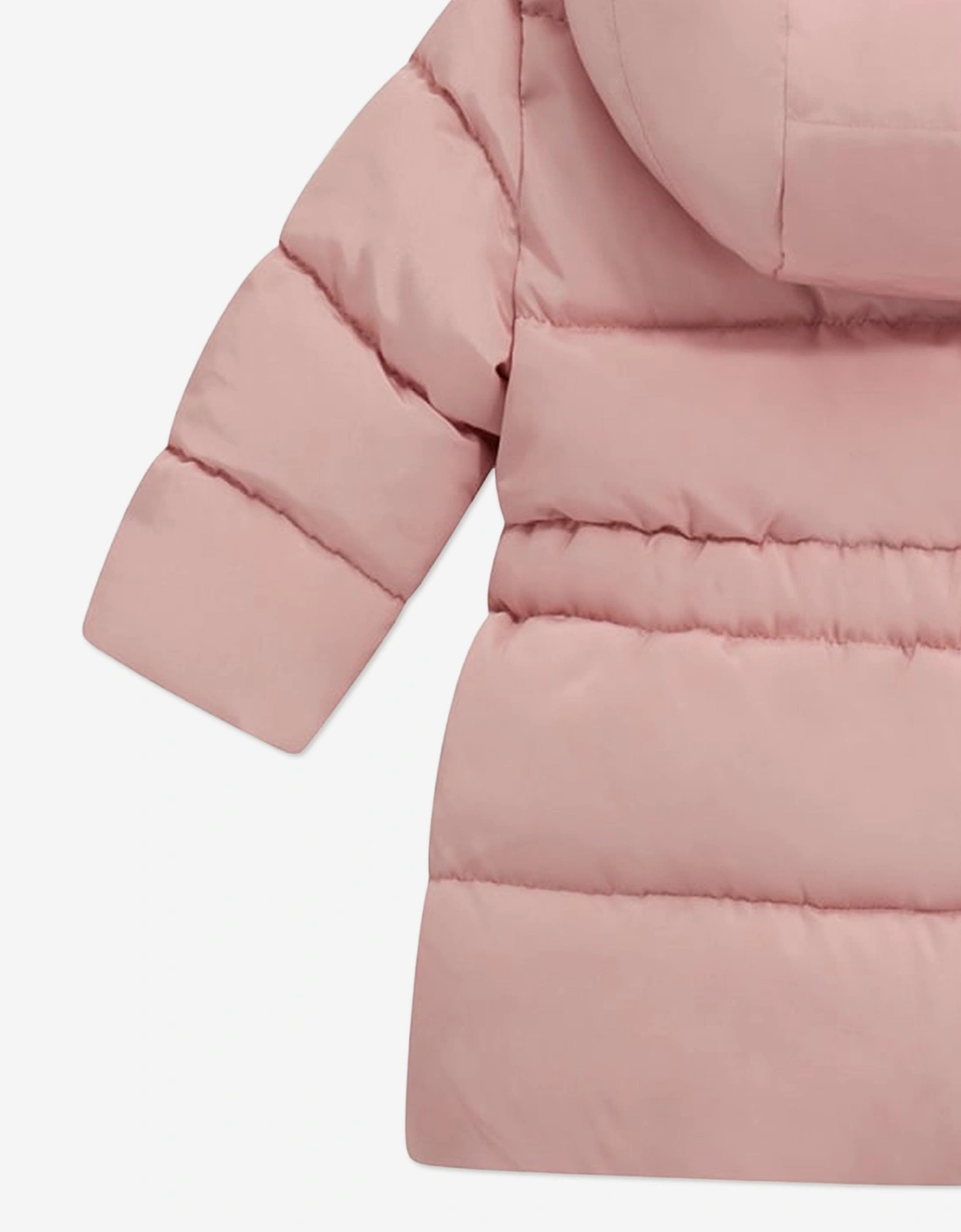 Baby Girls Padded Long Coat in Pink