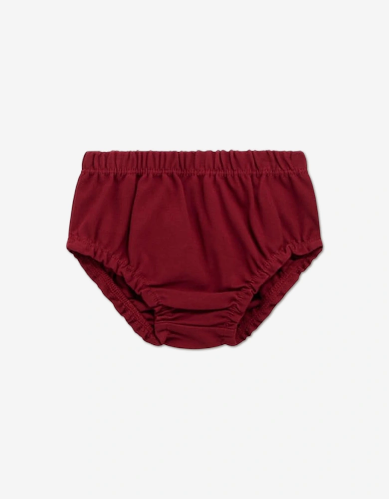 Baby Girls Dress with Knickers Set in Red