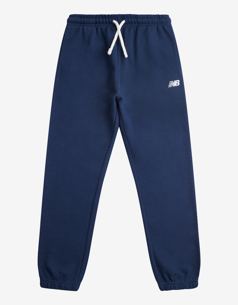 Boys French Terry Small Logo Joggers in Navy