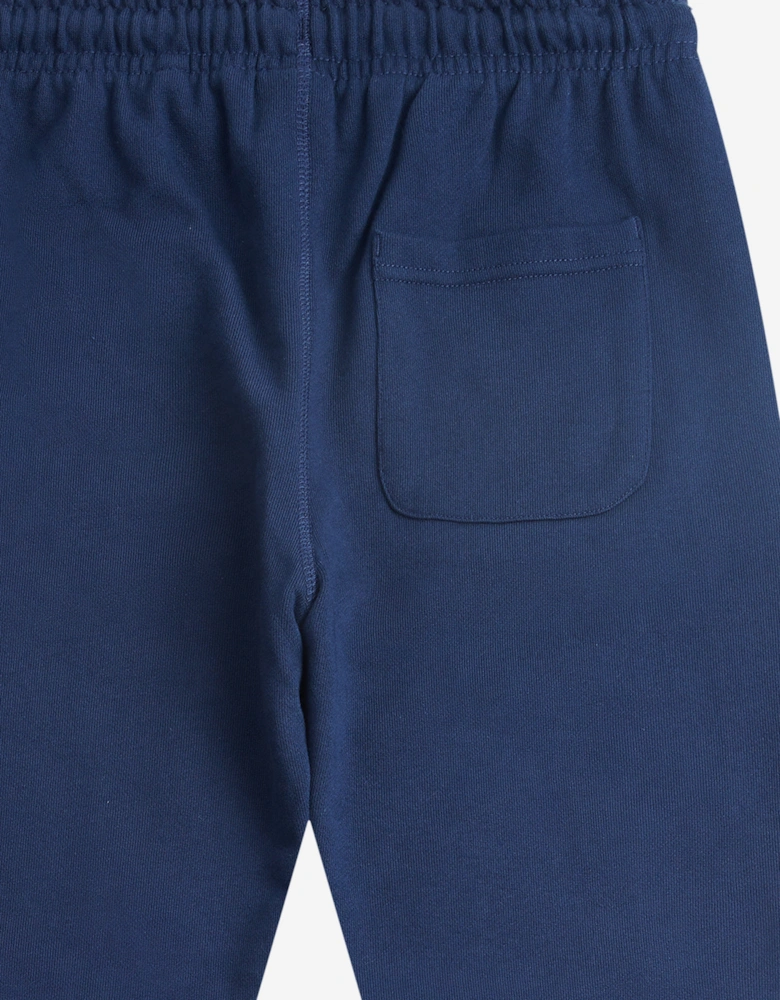 Boys French Terry Small Logo Joggers in Navy