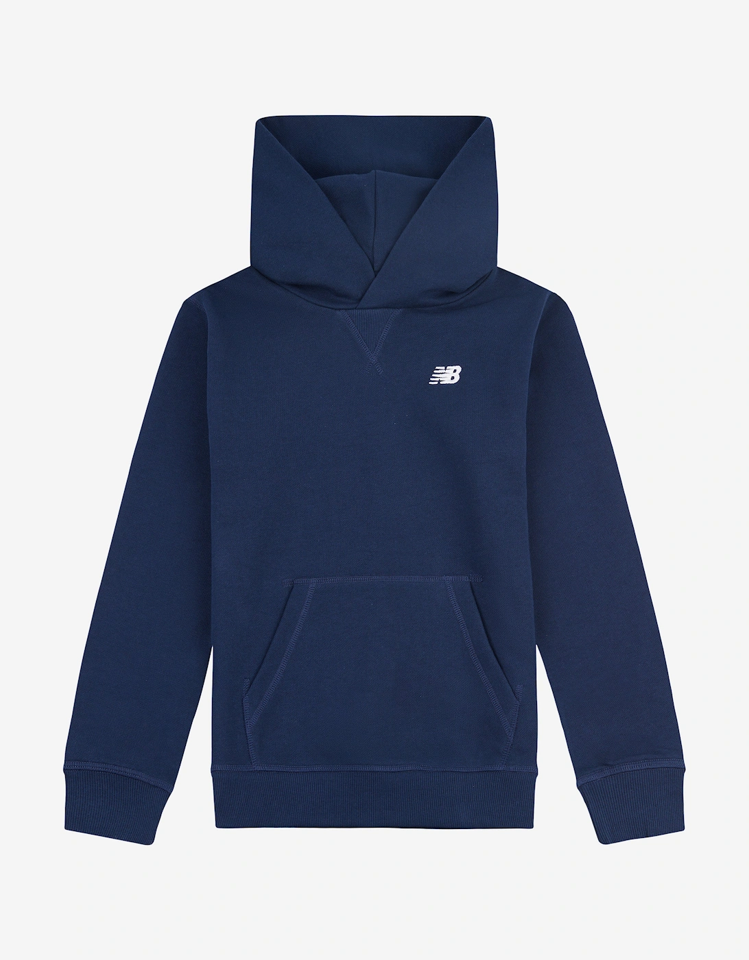 Boys French Terry Small Logo Hoodie in Navy, 5 of 4
