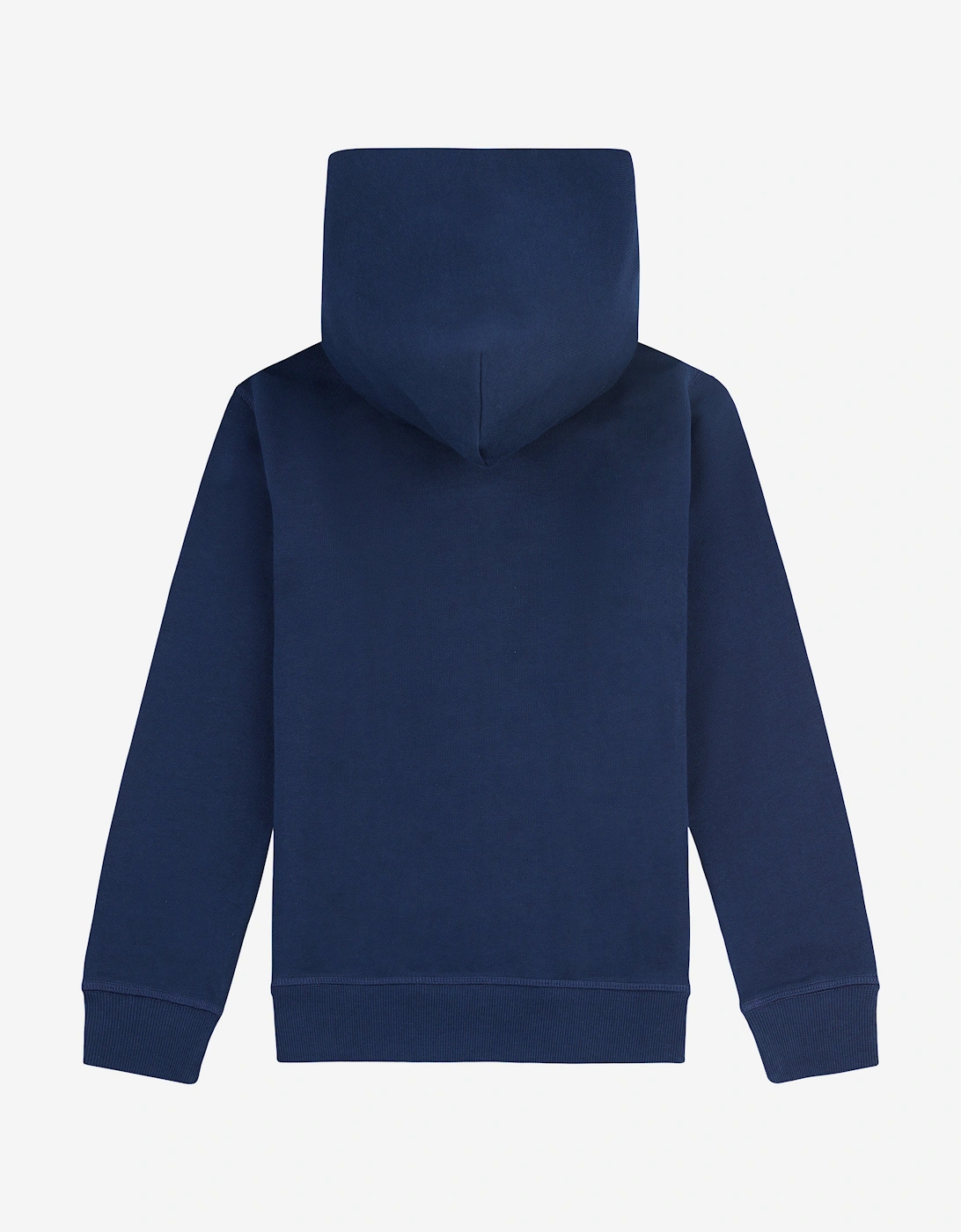 Boys French Terry Small Logo Hoodie in Navy