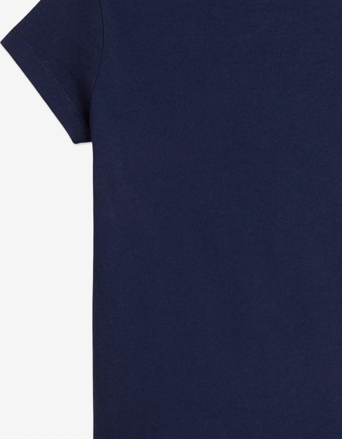 Girls Polo Bear T-Shirt in Navy