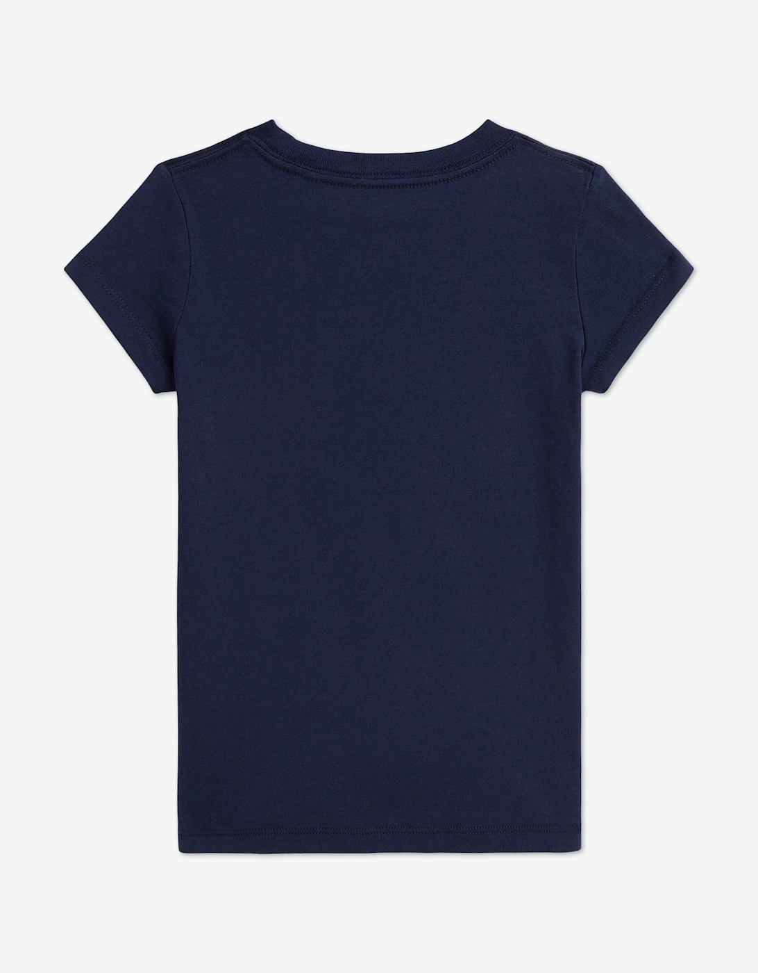 Girls Polo Bear T-Shirt in Navy