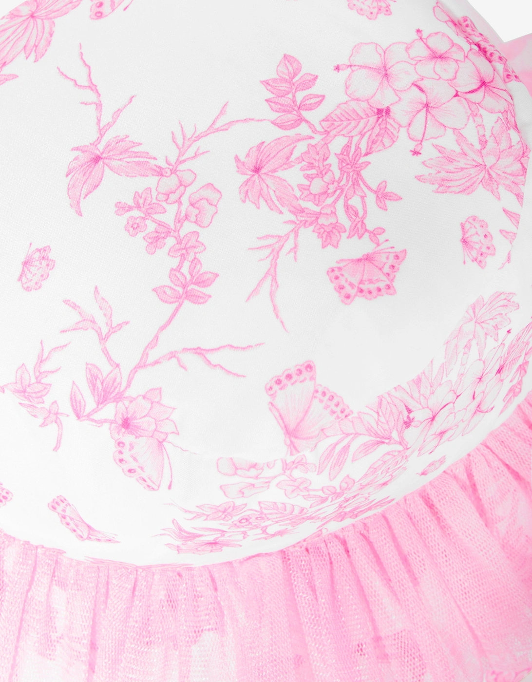 Girls Butterlies Bucket Hat in Pink
