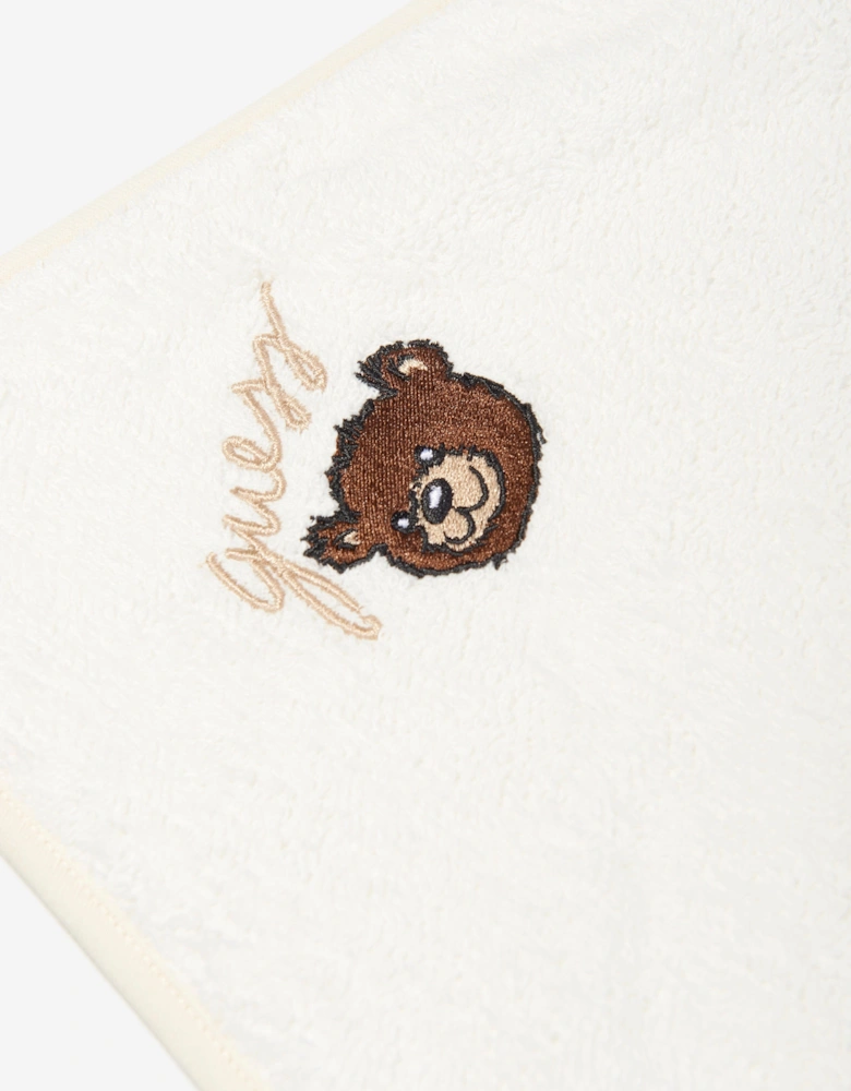 Baby Bear Hooded Towel in Ivory (70cm)