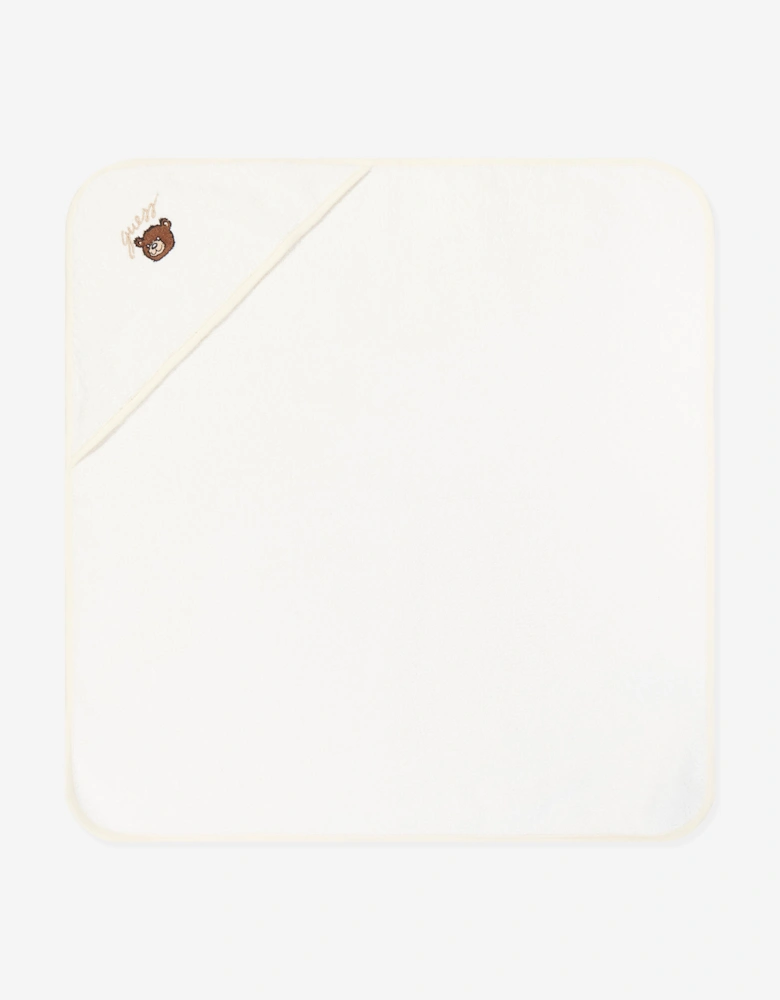 Baby Bear Hooded Towel in Ivory (70cm)