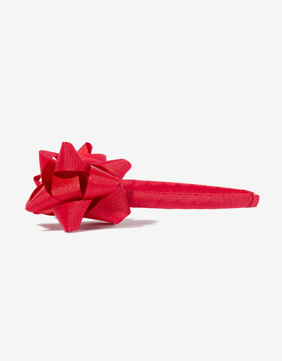 Angels Face Girls Ribbon Bow Headband in Red