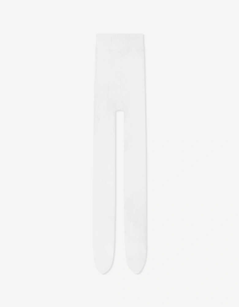 Girls Pure Matt 30 Denier Tights in White