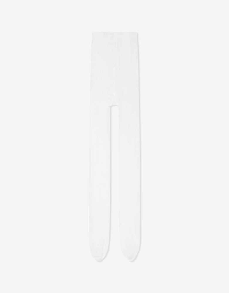 Girls Pure Matt 30 Denier Tights in White
