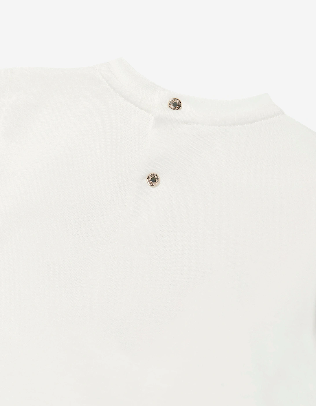 Baby Girls Floral Logo T-Shirt in White