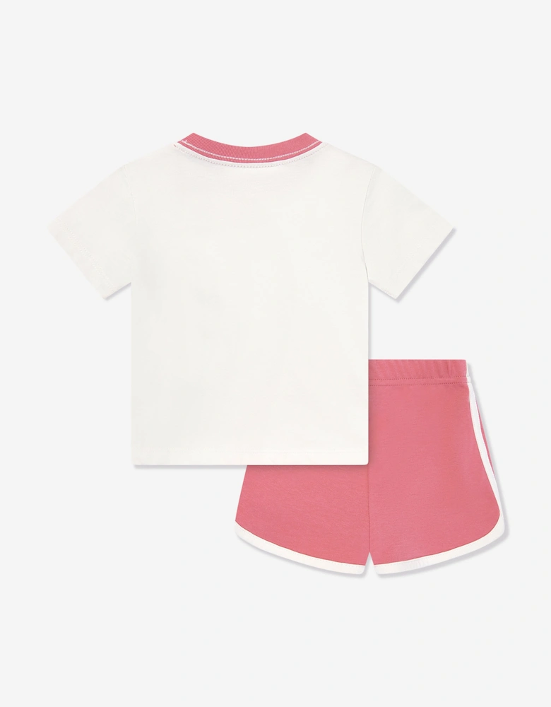 Baby Boys Bear Short Set in White