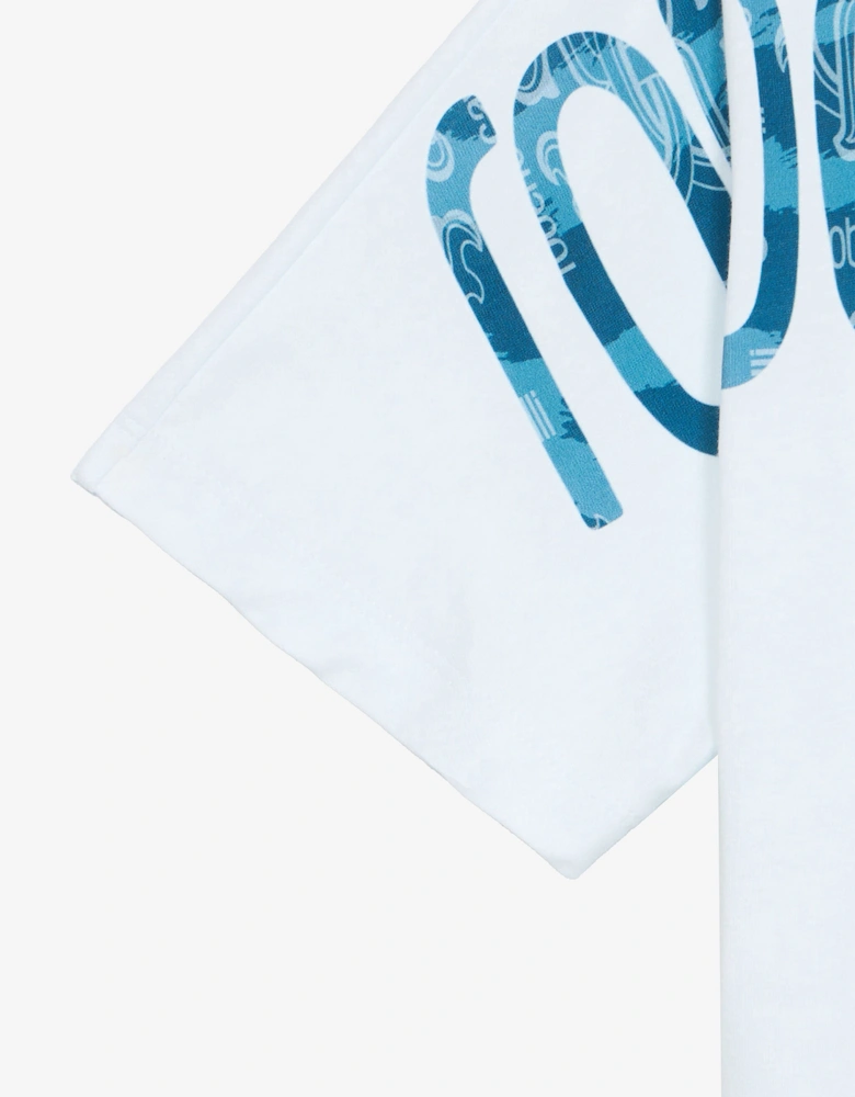Boys Logo Print T-Shirt in White