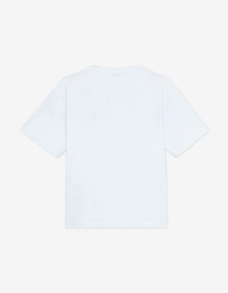 Boys Logo Print T-Shirt in White
