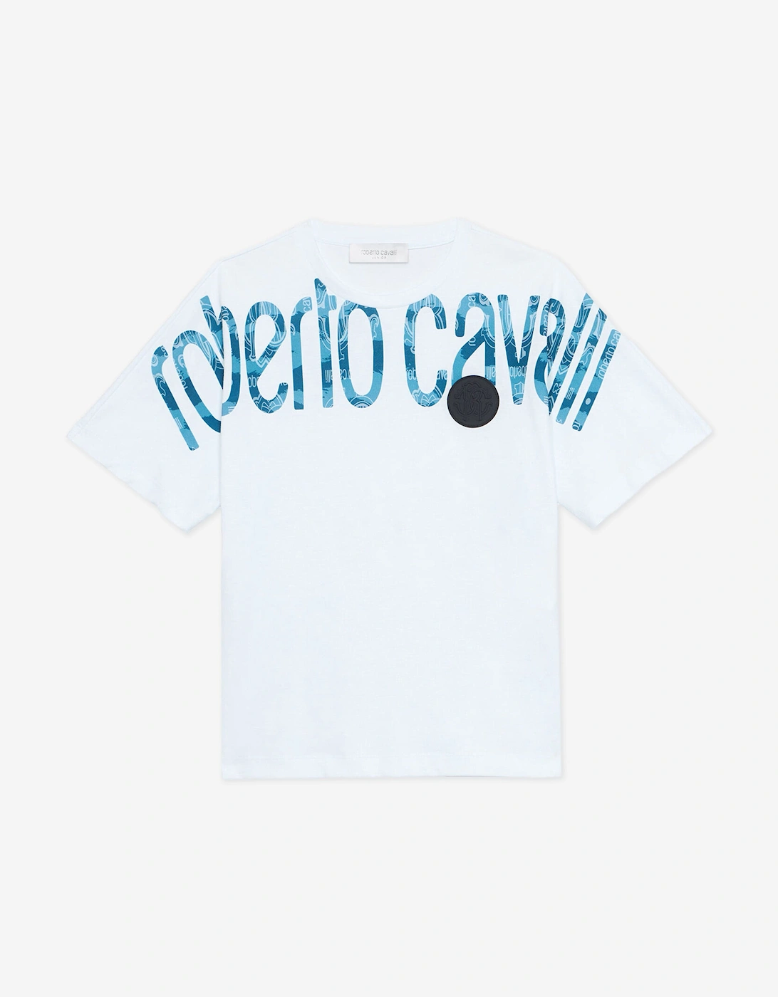 Boys Logo Print T-Shirt in White, 5 of 4