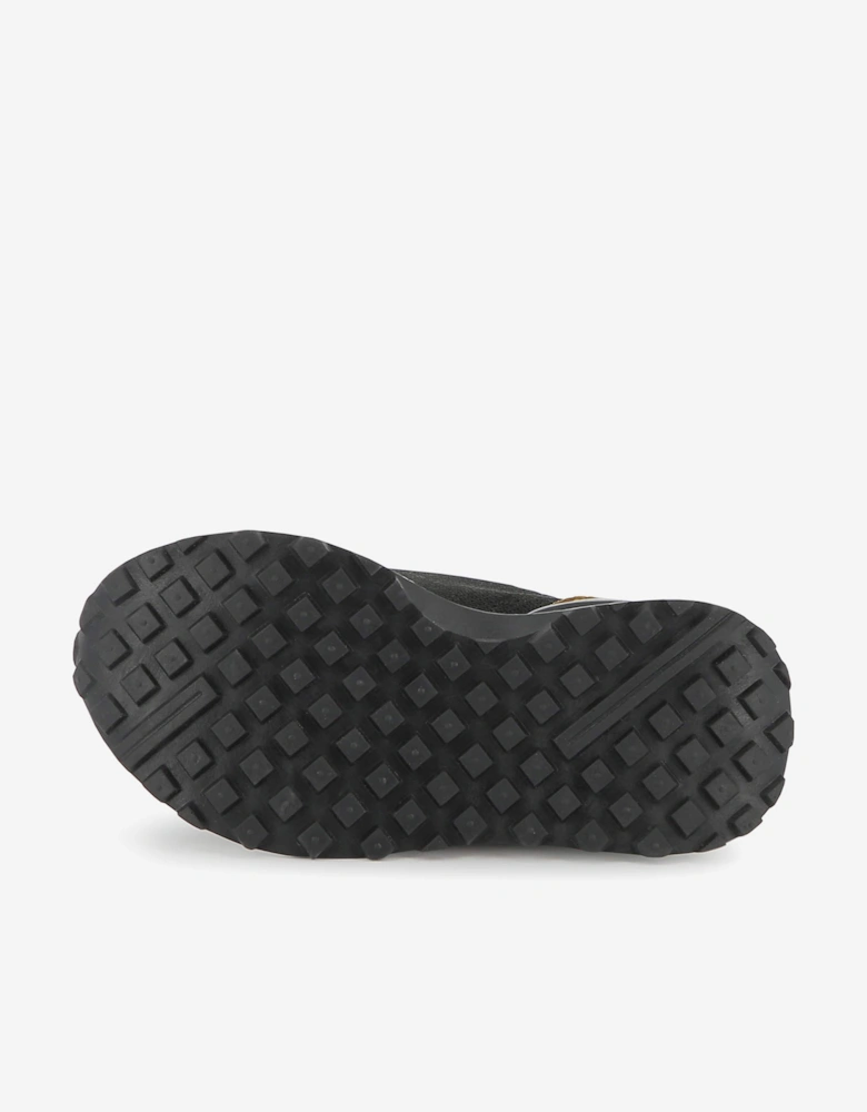 BOSS Boys Logo Sock Trainers in Brown