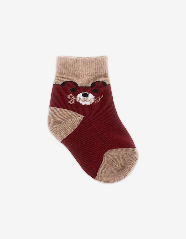 Baby 3 Pack Socks Set in Red