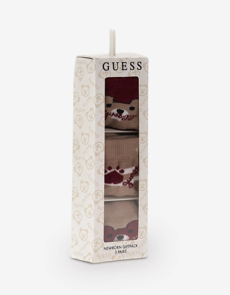 Baby 3 Pack Socks Set in Red