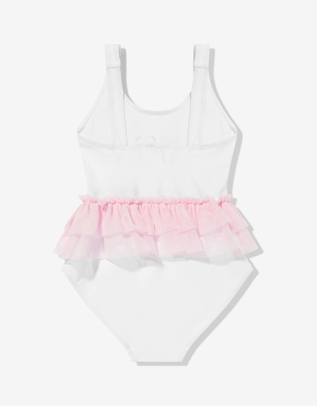Girls Unicorn Swimsuit in White