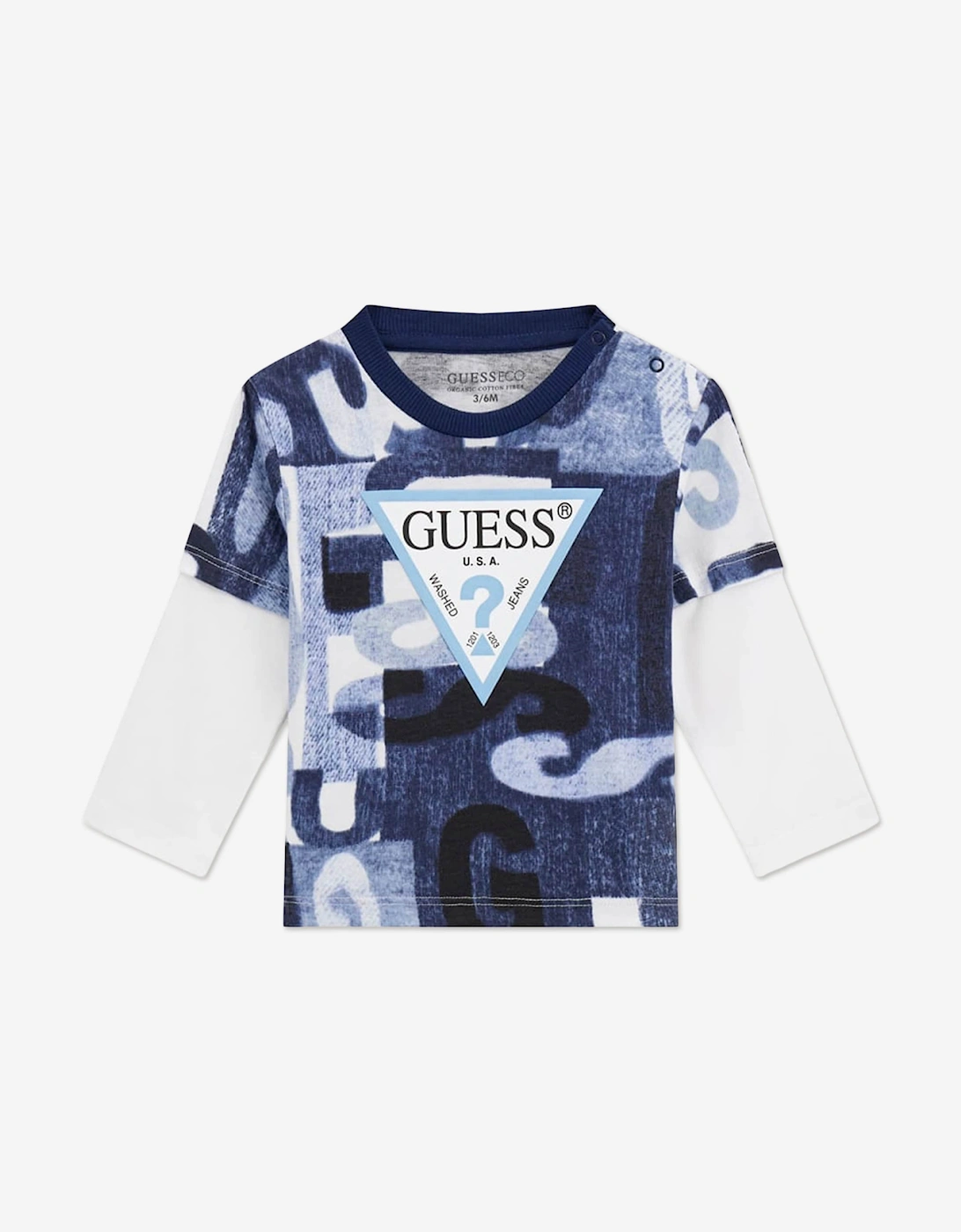 Baby Boys Long Sleeve T-Shirt and Joggers Set in Blue