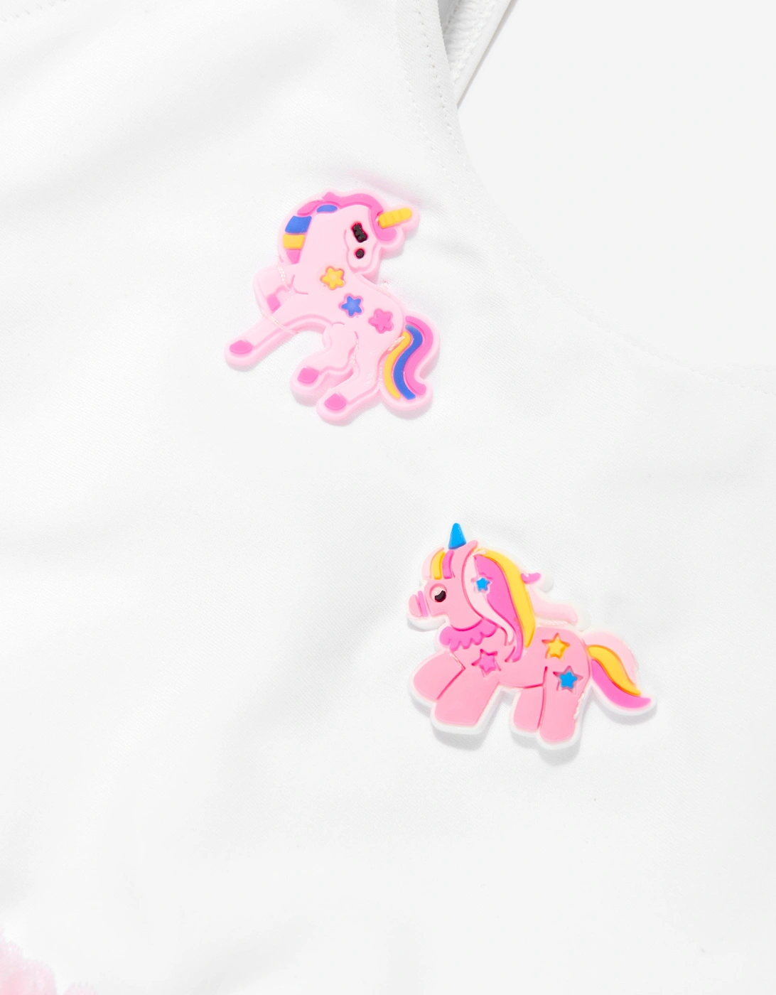 Girls Unicorn Swimsuit in White