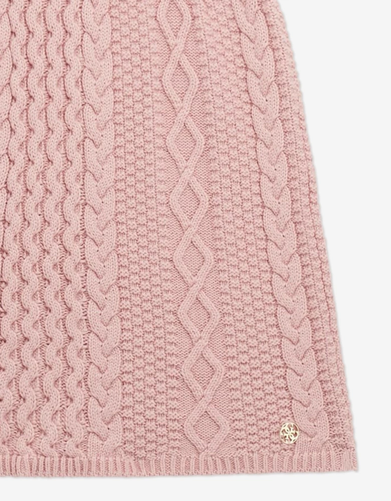 Girls Knitted Skirt in Pink