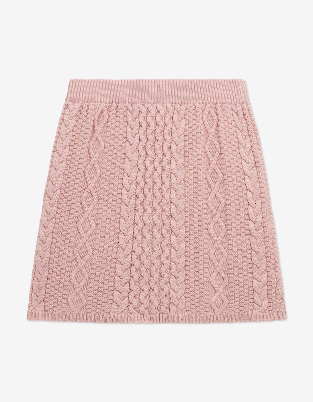 Girls Knitted Skirt in Pink