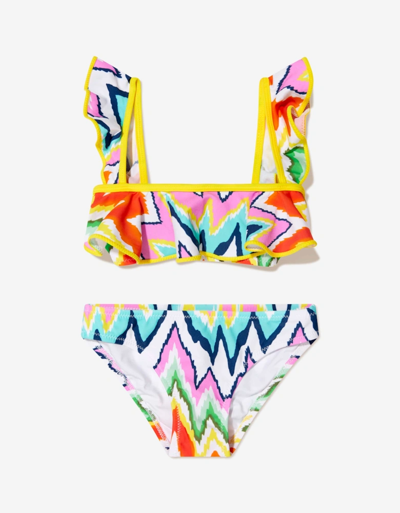 Girls Akeno Zig Zag Bikini in Multicolour