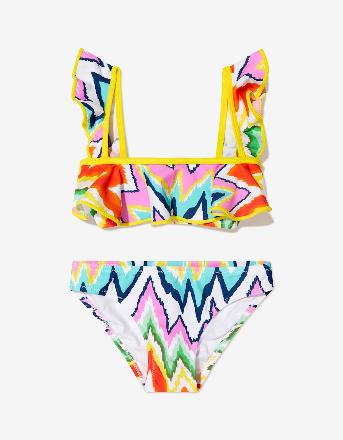 Girls Akeno Zig Zag Bikini in Multicolour, 5 of 4