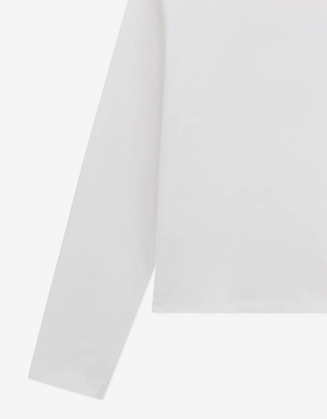 Girls Long Sleeve Heart T-Shirt in White