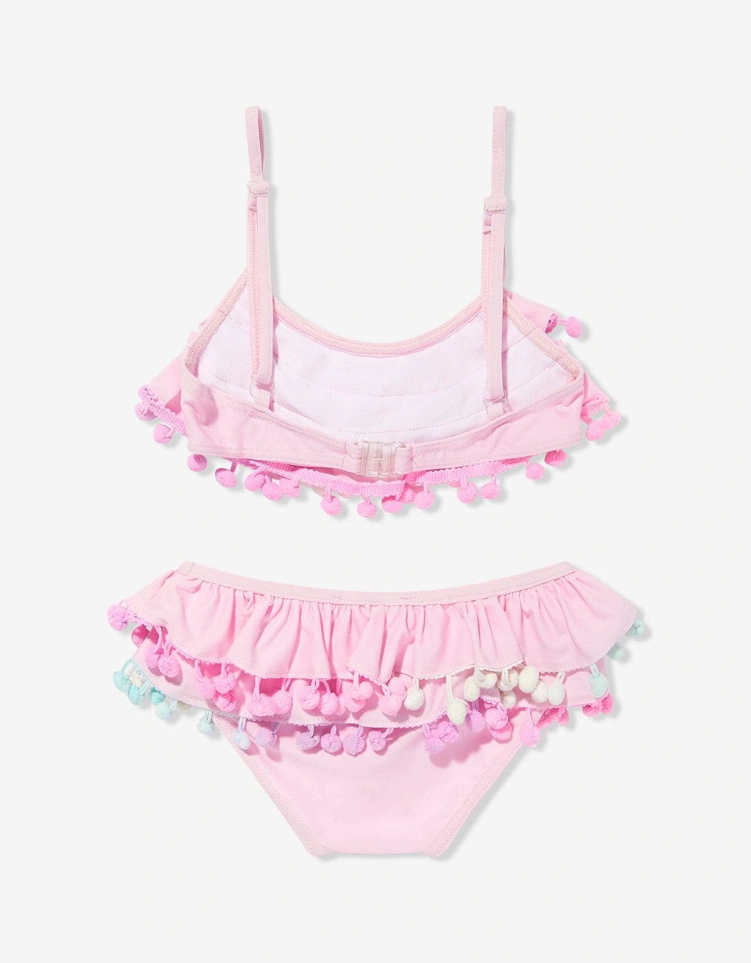 Girls Pom Pom Bikini in Pink