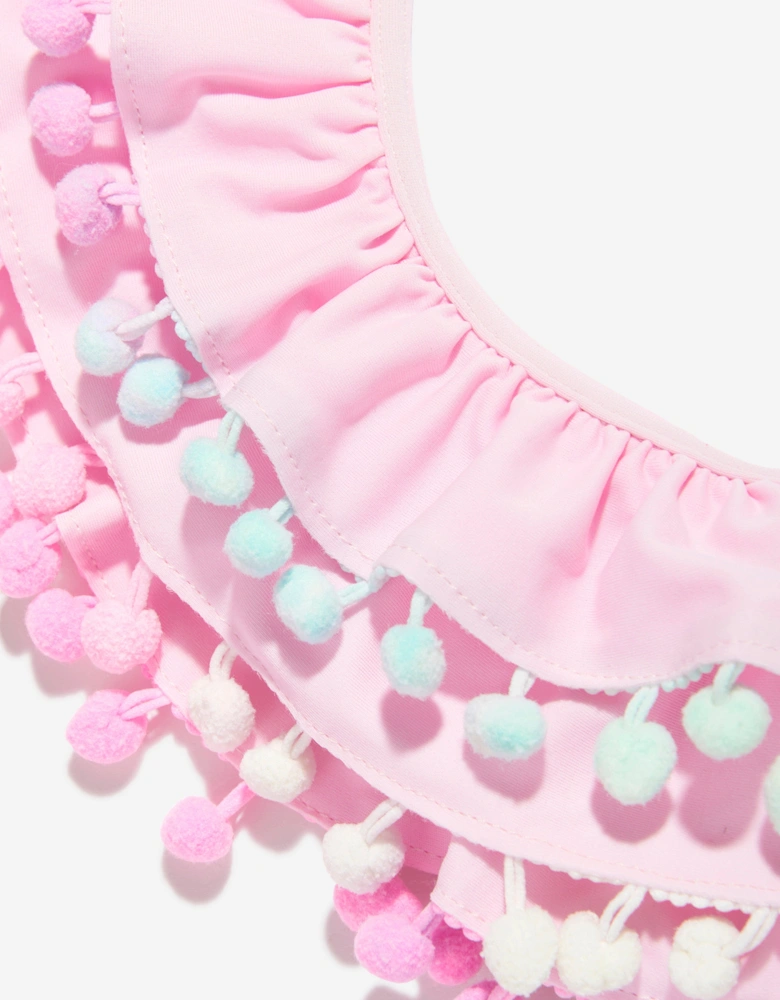 Girls Pom Pom Bikini in Pink