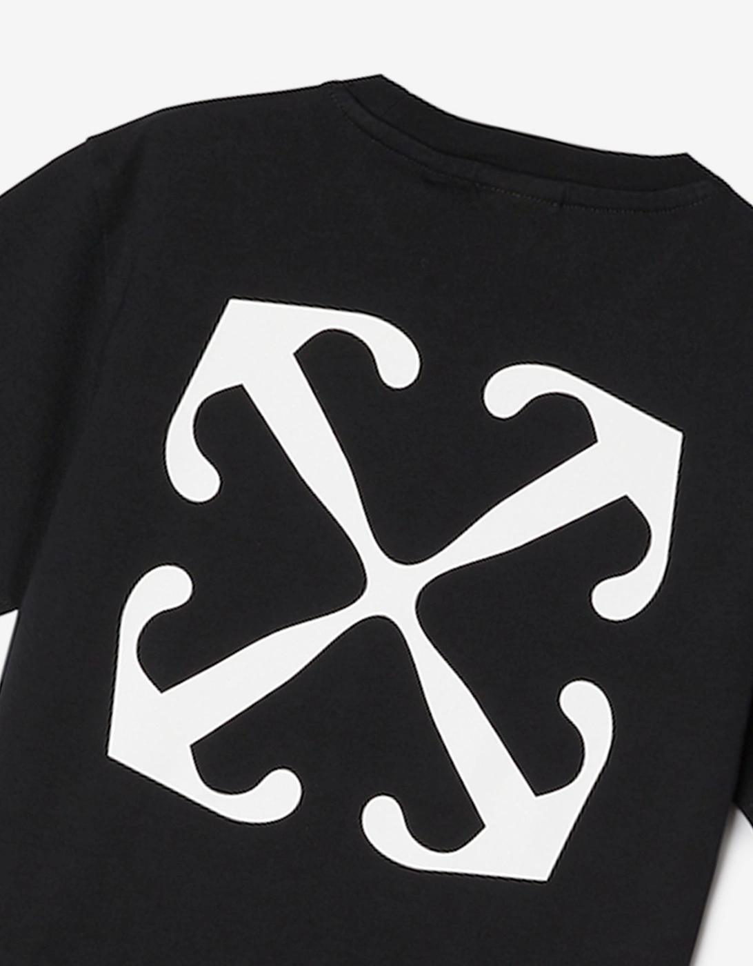 Kids Off Stamp Plain T-Shirt in Black
