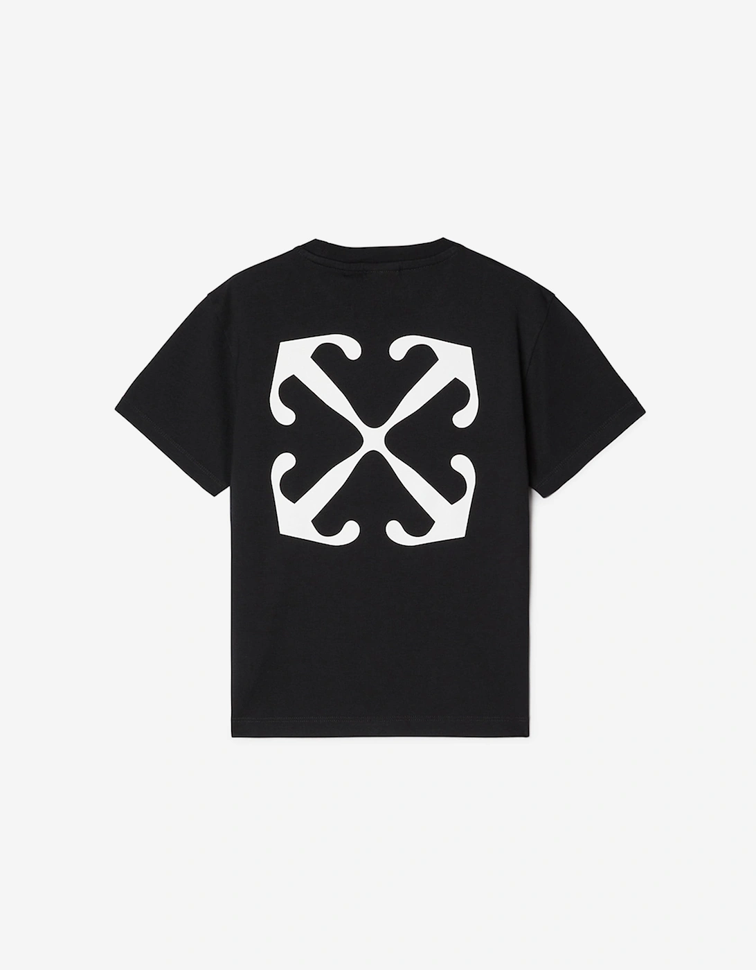 Kids Off Stamp Plain T-Shirt in Black