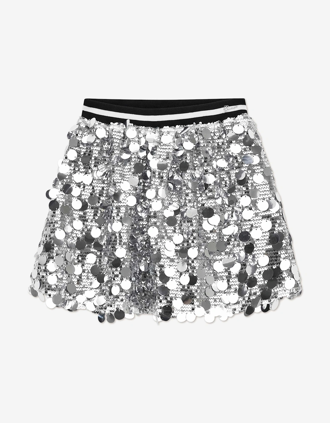 Girls Sequins Midi Skirt in Silver, 5 of 4