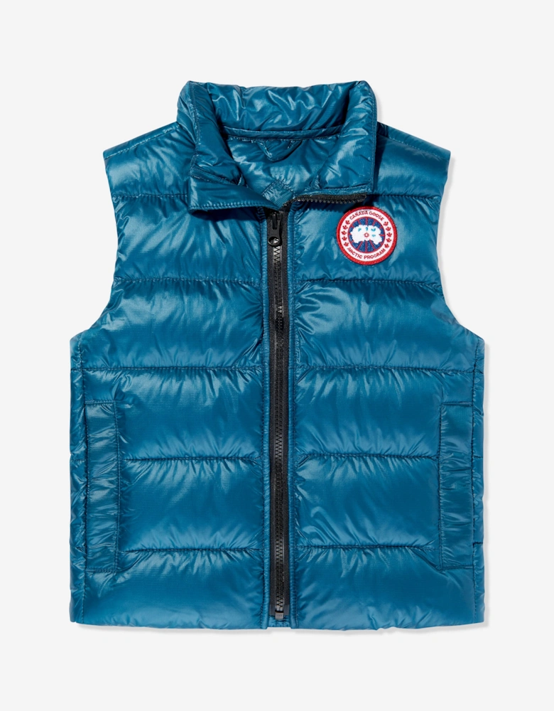 Boys Down Padded Crofton Gilet in Blue