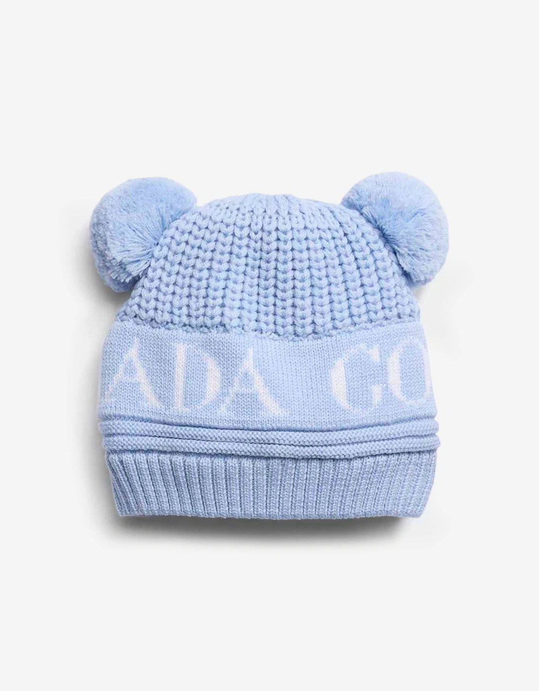 Baby Double Pom Pom Hat in Blue, 5 of 4